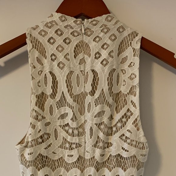 Halter Neck Lace Mini Dress - Picture 11 of 13